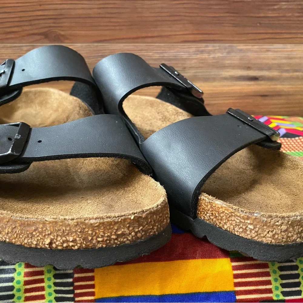 Pre-owned Birkenstock ARIZONA Black Double Strap Sandals 40/9 - Picture 8 of 8